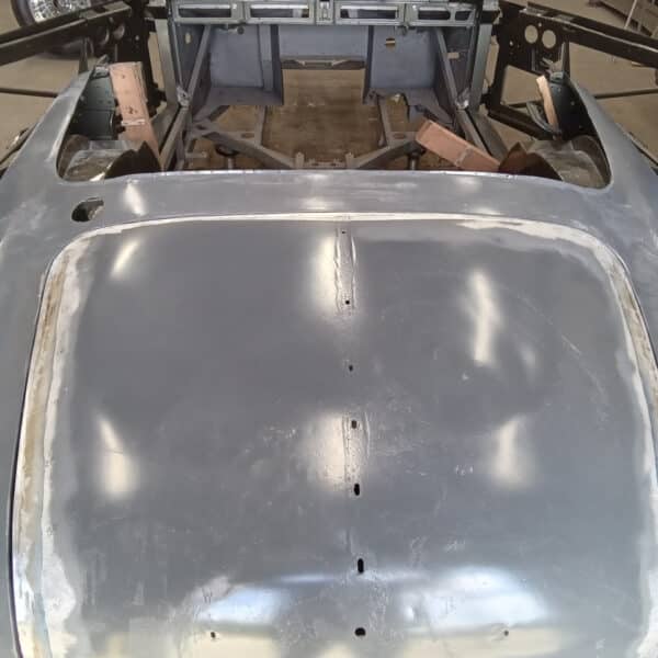 27.05.2025 1955 Aston Martin DB24 Drophead Coupe Red Refitting boot lid 1
