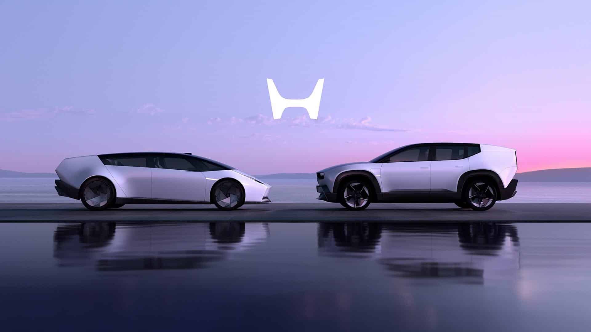 525393 honda 0 saloon and honda 0 suv prototypes
