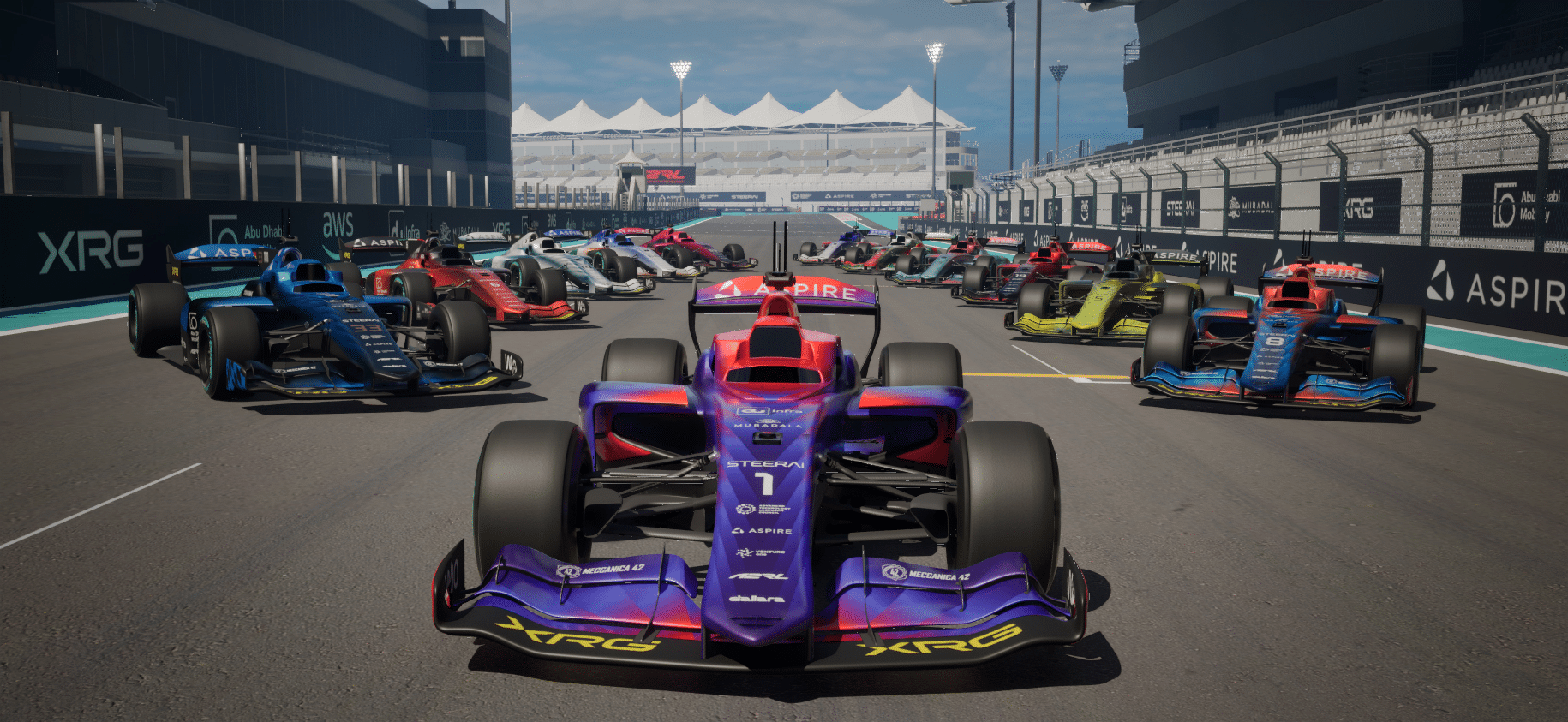 SIM sprint Car grid 1