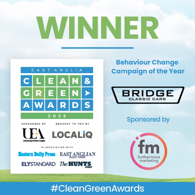 Bridge Classic Cars - East Anglia Clean & Green Awards 2025 Winner.