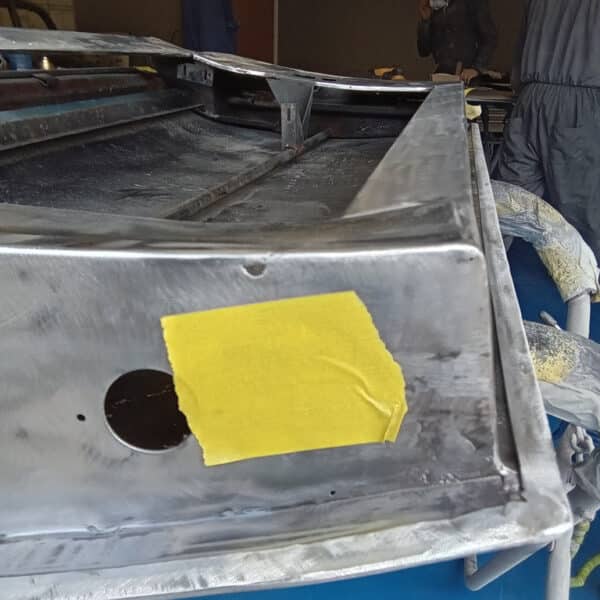 03.06.2025 1969 Aston Martin DB6 Volante Blue door frames prepped 9