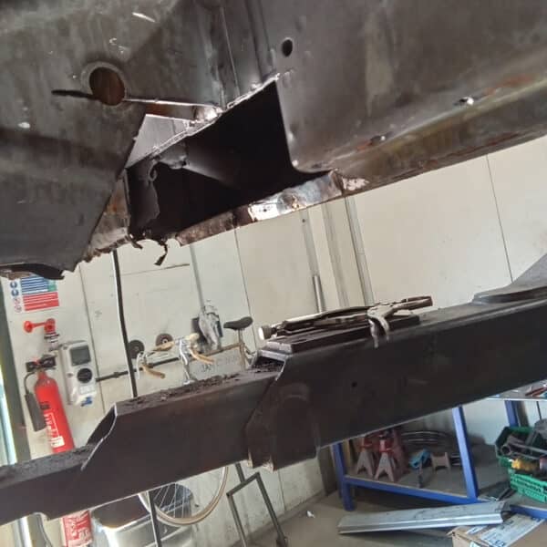 12062025 1978 Mercedes 350SL floors and frame 5