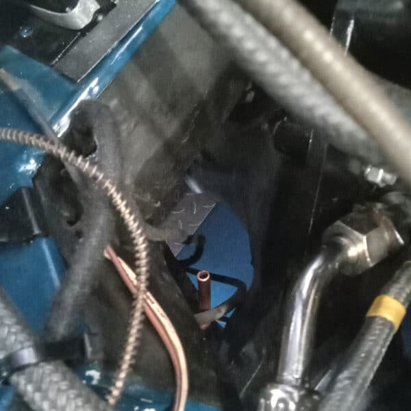240625 1973 MG B Roadster fuel pipe and servo fitment 14