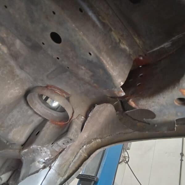 240625 1978 Mercedes 350SL Rear Frame Repairs 12