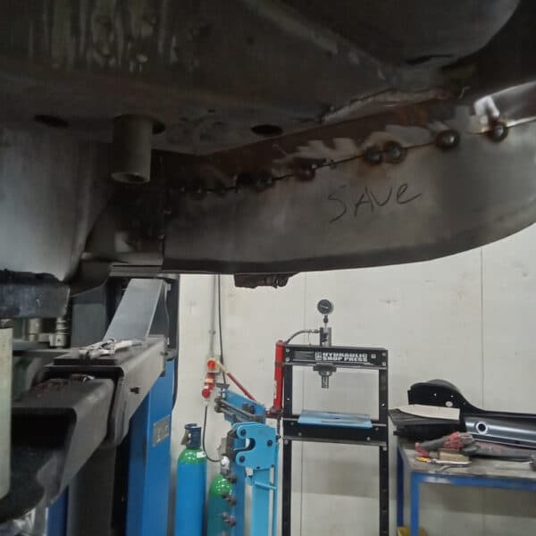 240625 1978 Mercedes 350SL Rear Frame Repairs