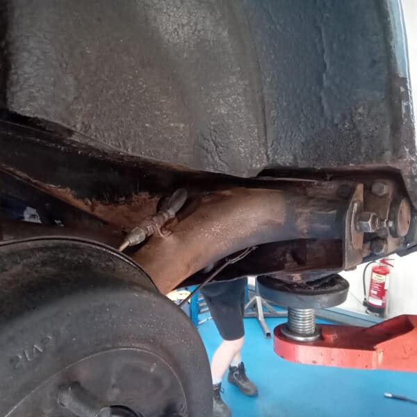 250625 1977 Leyland Mini Underside Painted 17