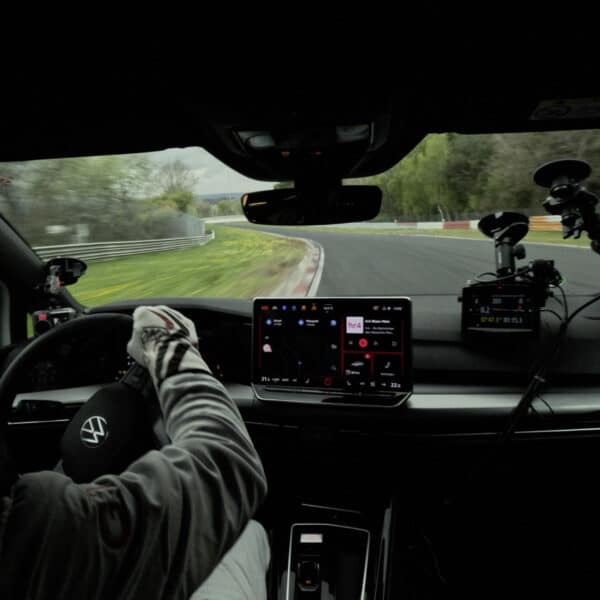 Benny Leuchter setting the Nurburgring lap record in the Golf GTI 2