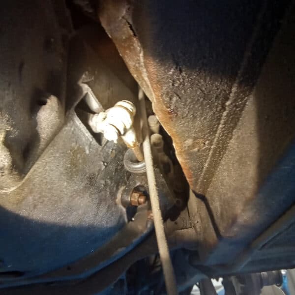 10.07.2025 1967 Jaguar E Type Cream Series 1 22 gearbox and engine removal 10
