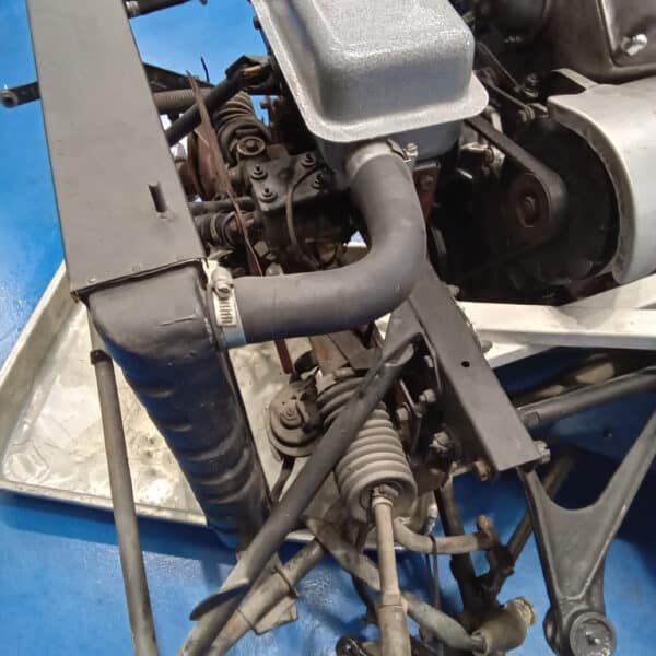 10.07.2025 1967 Jaguar E Type Cream Series 1 22 gearbox and engine removal 17
