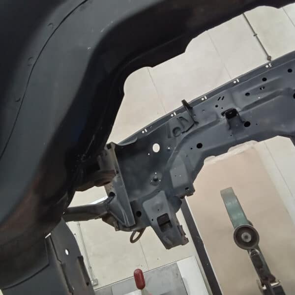 10.07.2025 1978 Mercedes 350SL Red front frame rust damage 5