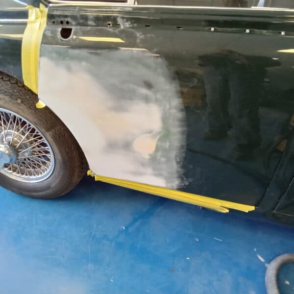 14072025 1965 Jaguar MK2 prime and dent repair 16