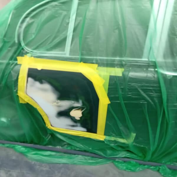 14072025 1965 Jaguar MK2 prime and dent repair 18