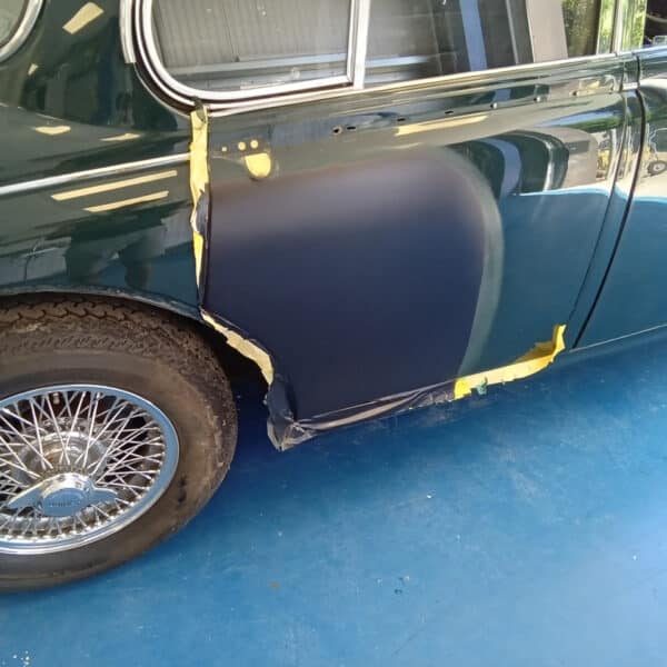 14072025 1965 Jaguar MK2 prime and dent repair 22