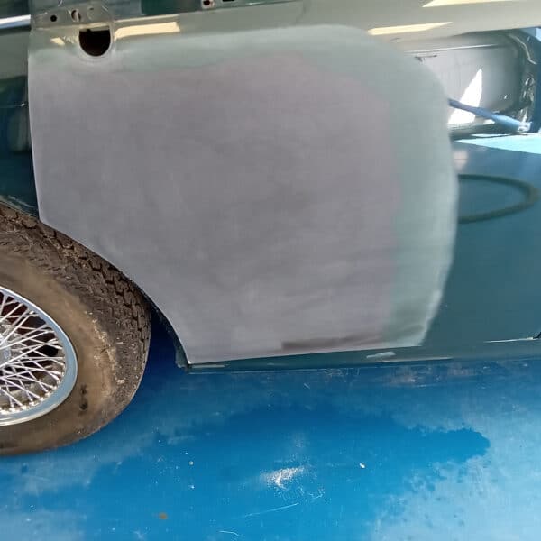 14072025 1965 Jaguar MK2 prime and dent repair 23