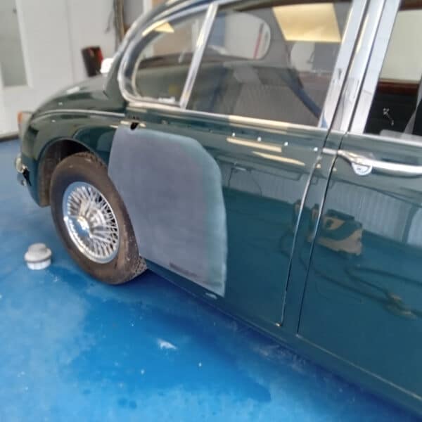 14072025 1965 Jaguar MK2 prime and dent repair 25