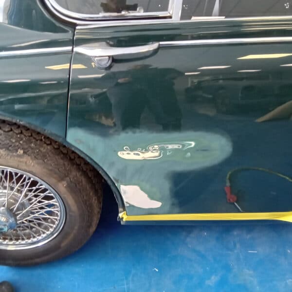 14072025 1965 Jaguar MK2 prime and dent repair 45