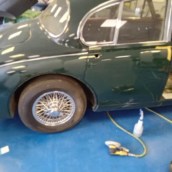 14072025 1965 Jaguar MK2 prime and dent repair 7