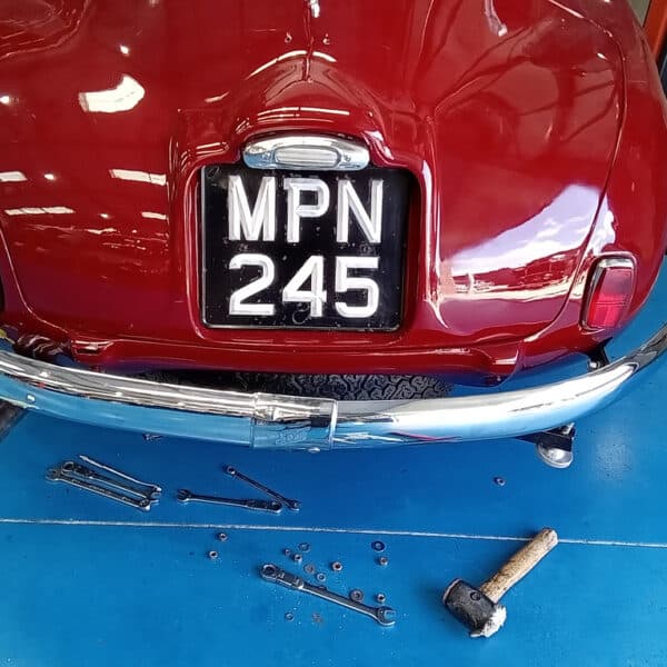 17.07.2025 1956 Jensen 541 Maroon rear bumper 12