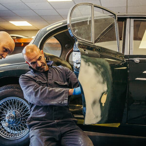 1965 Jaguar Mk2 Door Paint Repair 1