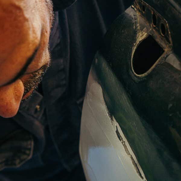 1965 Jaguar Mk2 Door Paint Repair 12