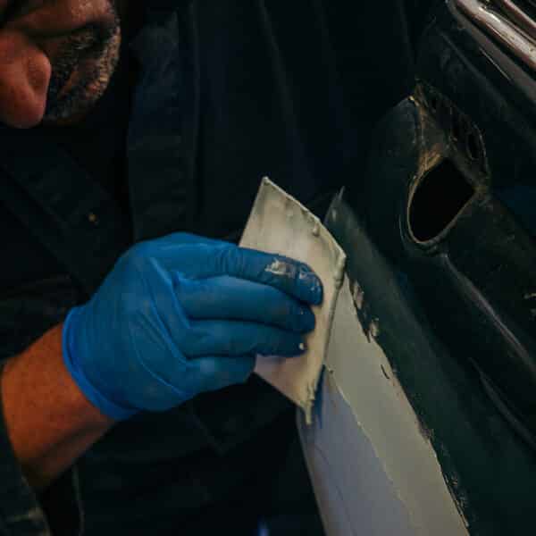 1965 Jaguar Mk2 Door Paint Repair 13