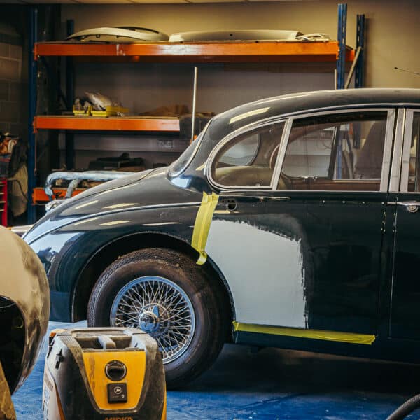 1965 Jaguar Mk2 Door Paint Repair 14
