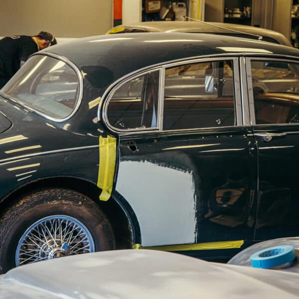 1965 Jaguar Mk2 Door Paint Repair 15