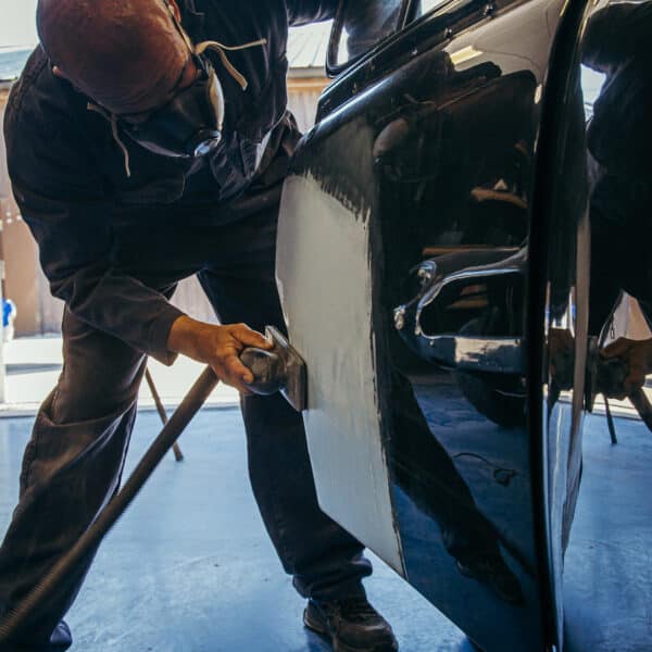 1965 Jaguar Mk2 Door Paint Repair 18