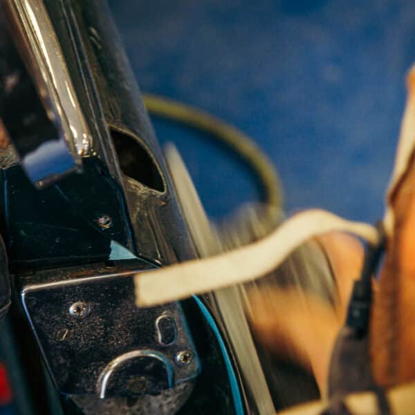 1965 Jaguar Mk2 Door Paint Repair 20