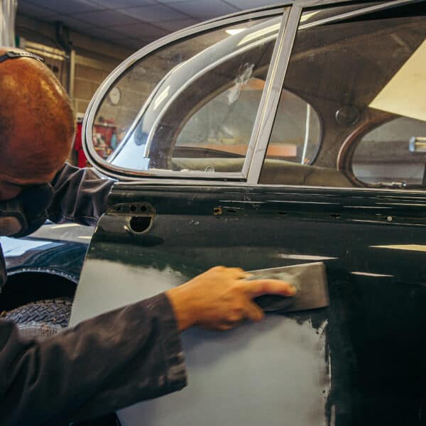 1965 Jaguar Mk2 Door Paint Repair 21