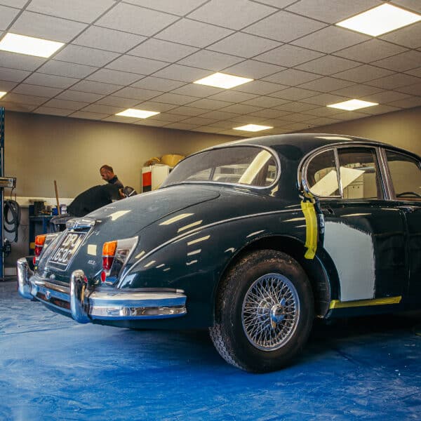 1965 Jaguar Mk2 Door Paint Repair 24