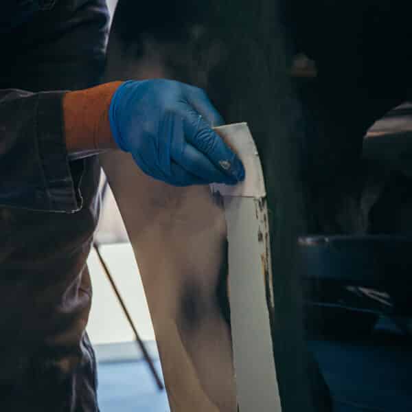 1965 Jaguar Mk2 Door Paint Repair 8