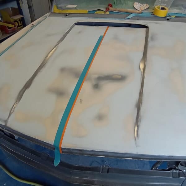 31.07.2025 1969 Audi 70L White filler work done 19