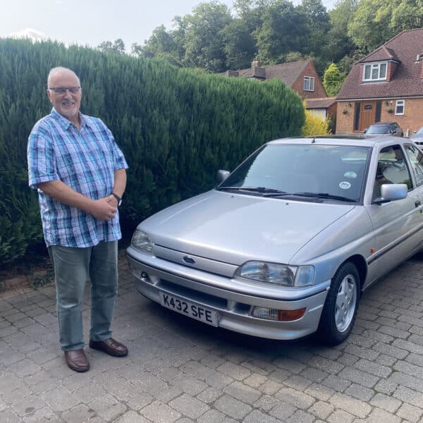 07.08.2025 1993 Ford Escort XR3I Silver comp delivery 1