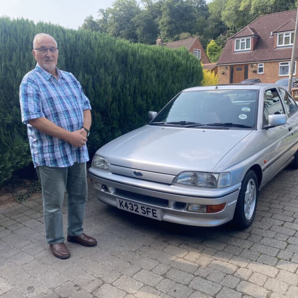 07.08.2025 1993 Ford Escort XR3I Silver comp delivery 2
