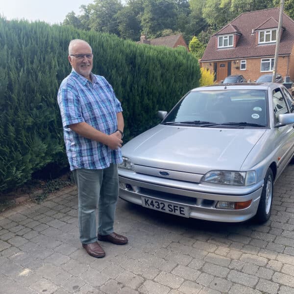 07.08.2025 1993 Ford Escort XR3I Silver comp delivery 3