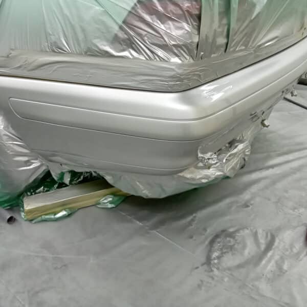 080825 1996 Mercedes SL600 Rear Bumper Paint Repair 13