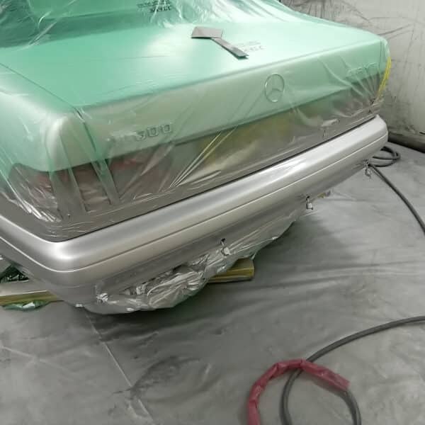 080825 1996 Mercedes SL600 Rear Bumper Paint Repair 14