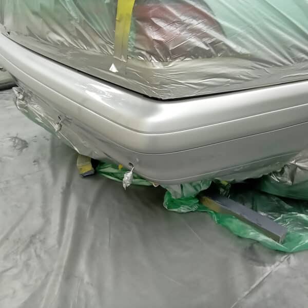 080825 1996 Mercedes SL600 Rear Bumper Paint Repair 15