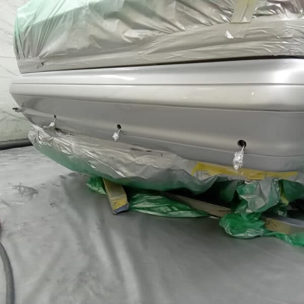 080825 1996 Mercedes SL600 Rear Bumper Paint Repair 16
