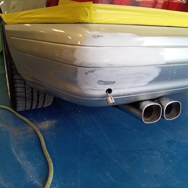 080825 1996 Mercedes SL600 Rear Bumper Paint Repair 2