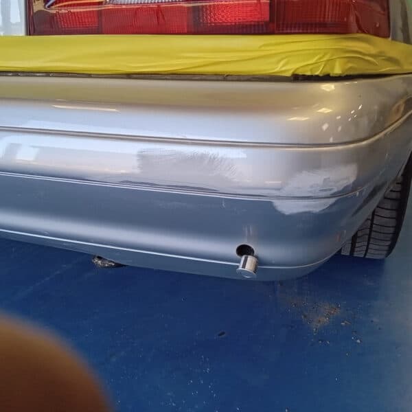 080825 1996 Mercedes SL600 Rear Bumper Paint Repair