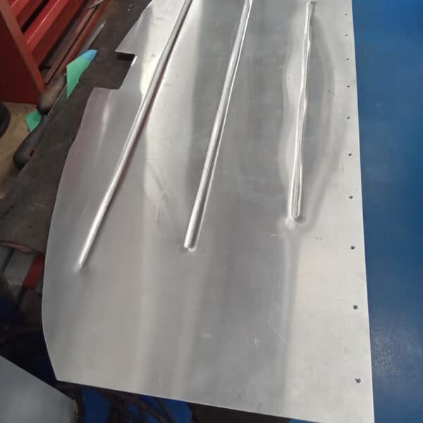 120825 1960 Jensen 541R Boot Floor and Rear Side Windows 2