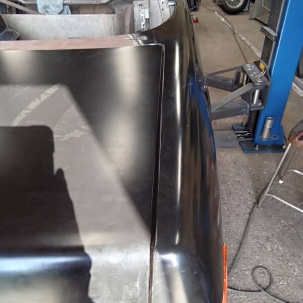120825 1978 Mercedes 350SL Rear Quarter Panel and Bumper Fit 2