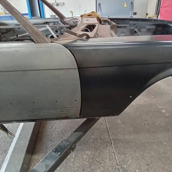 120825 1978 Mercedes 350SL Rear Quarter Panel and Bumper Fit 4