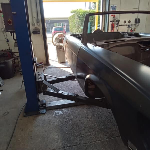 120825 1978 Mercedes 350SL Rear Quarter Panel and Bumper Fit 5