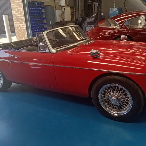 19.08.2025 1970 MGC Roadster Red Check Over 1