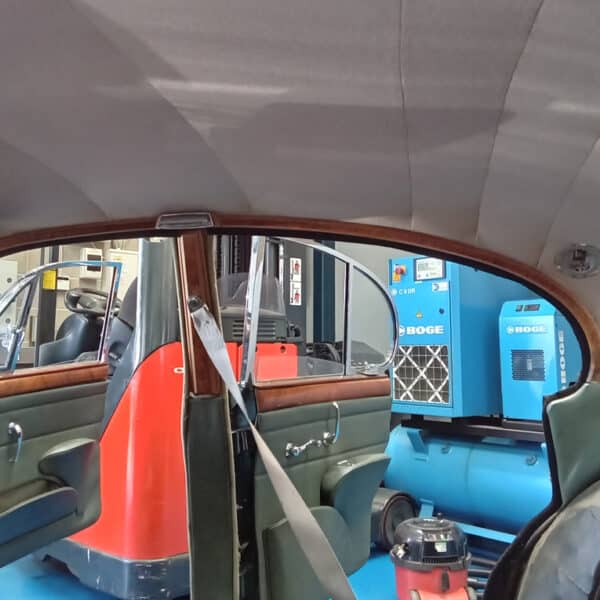 21.08.2025 1965 Jaguar 340 Mk2 Green headlining and carpets 1