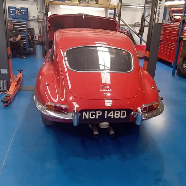 28.08.2025 1966 Jaguar E Type Red Series 1 22 Mot Failures 3