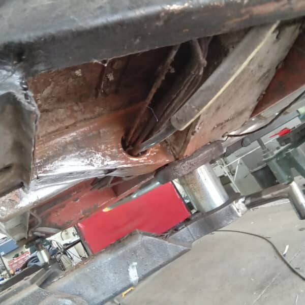 11.09.2025 1970 Aston Martin DBS 6 Vantage White finished front right frame rail 1